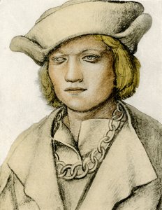 Portret młodego mężczyzny w kapeluszu autorstwa Lucas Cranach the Elder