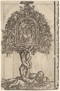 Złoty Relikwiarz z Drzewem Jessego, z Dużej Serii Relikwiarzy Wittenberskich, 1509. autorstwa Lucas Cranach the Elder