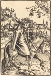Saksoński książę na koniu autorstwa Lucas Cranach the Elder