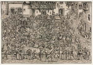 Turniej, 1506. autorstwa Lucas Cranach the Elder