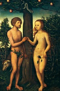 Adam i Ewa autorstwa Lucas Cranach the Elder