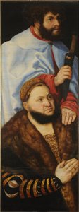 Ołtarz Dziewicy lub tak zwany Ołtarz Książąt [lewe skrzydło] autorstwa Lucas Cranach the Elder