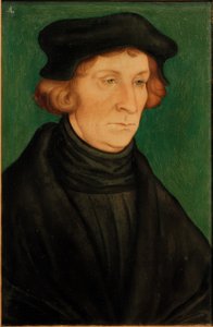 Portret uczonego (Otto Brunfels) autorstwa Lucas Cranach the Elder
