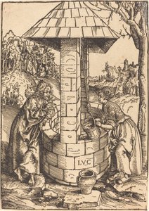 Chrystus i Niewiasta Samarii autorstwa Lucas Cranach the Elder