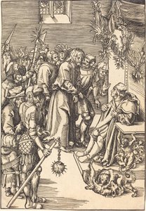 Chrystus przed Kajfaszem autorstwa Lucas Cranach the Elder