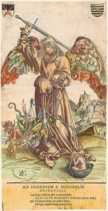 Święty Michał jako odważnik dusz autorstwa Lucas Cranach the Elder