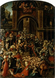 Niemiecki: Bethlehemitischer Kindermort Masakra niewiniątek autorstwa Lucas Cranach the Elder