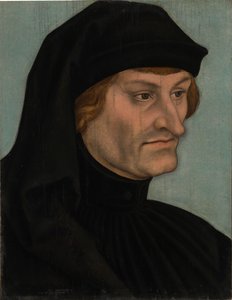niemiecki: Bildnis des Rudolph Agricola Portret Rudolpha Agricoli lub Portret Johannesa Geilera von Kaysersberg autorstwa Lucas Cranach the Elder