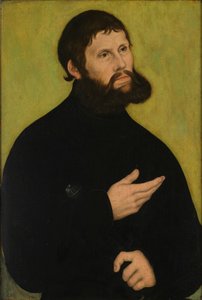 Niemiecki: Martin Luther als Junker Jörg Portret Marcina Lutra jako Junkera Jörga autorstwa Lucas Cranach the Elder