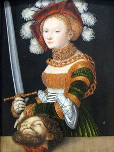 Judyta z głową Holofernesa autorstwa Lucas Cranach the Elder