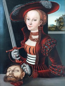 Judyta z głową Holofernesa autorstwa Lucas Cranach the Elder