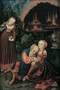 Lot i jego córki autorstwa Lucas Cranach the Elder