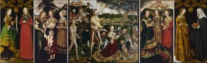 Lucas Cranach Starszy - Ołtarz św. Katarzyny (Drezno i Londyn) autorstwa Lucas Cranach the Elder