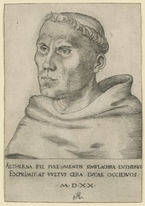 Luter jako zakonnik augustianów autorstwa Lucas Cranach the Elder
