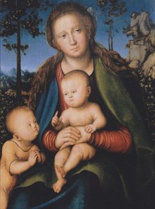 Madonna z Dzieciątkiem i San Giovannino autorstwa Lucas Cranach the Elder