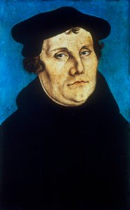 Marcin Luter, niemiecki reformator protestancki, ok. 1529 autorstwa Lucas Cranach the Elder