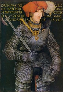 Portret Joachima II Brandenburskiego jako księcia elektora autorstwa Lucas Cranach the Elder