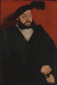 Portret Jana, dziedzicznego księcia Saksonii autorstwa Lucas Cranach the Elder