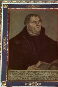 Portret Marcina Lutra autorstwa Lucas Cranach the Elder