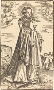 Św. Barbara autorstwa Lucas Cranach the Elder
