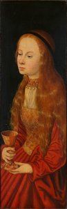 Św. Barbara, początek XVI w. autorstwa Lucas Cranach the Elder