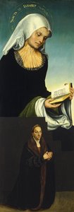 Święta Elżbieta z księciem Jerzym Saksonii jako darczyńcą, ok. 1514 autorstwa Lucas Cranach the Elder