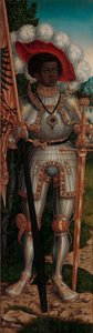 Św. Maurycy, ca. 1520-25. autorstwa Lucas Cranach the Elder