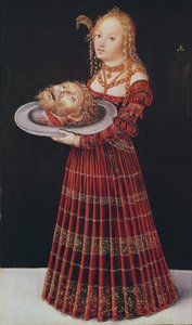 Salome (olej na drewnie) autorstwa Lucas Cranach the Elder