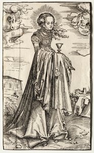 św. Barbary. autorstwa Lucas Cranach the Elder