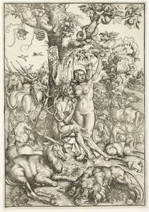 Upadek człowieka autorstwa Lucas Cranach the Elder