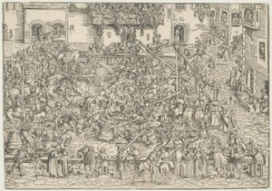 Pierwszy turniej autorstwa Lucas Cranach the Elder