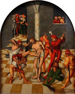 Biczowanie Chrystusa, 1538 autorstwa Lucas Cranach the Elder