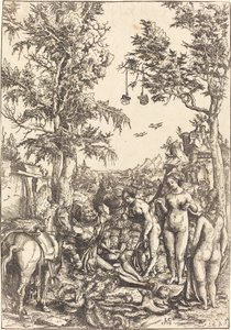 Wyrok Paryża autorstwa Lucas Cranach the Elder