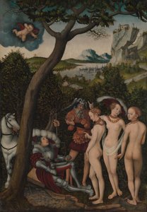 Wyrok Paryski, ca. 1528. autorstwa Lucas Cranach the Elder