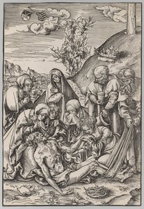 Pasja: Opłakiwanie, 1509. autorstwa Lucas Cranach the Elder