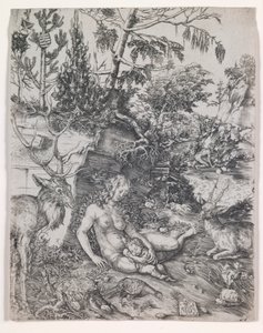 Pokuta św. Jana Chryzostoma autorstwa Lucas Cranach the Elder