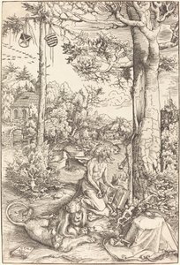 Pokuta św. Hieronima autorstwa Lucas Cranach the Elder