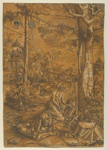 Pokuta św. Hieronima, 1509. autorstwa Lucas Cranach the Elder