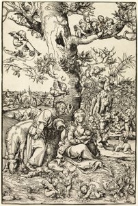 Reszta podczas lotu do Egiptu autorstwa Lucas Cranach the Elder