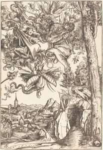 Kuszenie św. Antoniego autorstwa Lucas Cranach the Elder