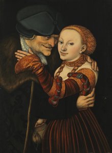Nierówna para autorstwa Lucas Cranach the Elder