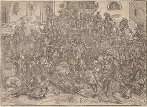 Turniej, 1509 autorstwa Lucas Cranach the Elder