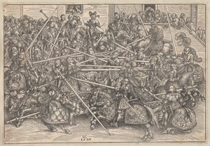 Turniej, 1509 autorstwa Lucas Cranach the Elder
