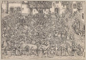 Turniej, 1509 autorstwa Lucas Cranach the Elder