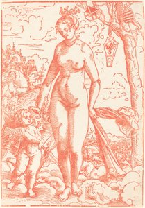 Wenus i Kupidyn autorstwa Lucas Cranach the Elder