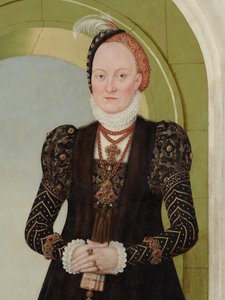Anna Duńska, księżna Saksonii autorstwa Lucas Cranach the Younger