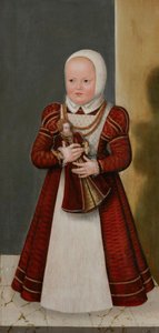 niemiecki: Bildnis der Prinzessin Marie, Schwester Christians I. Portret księżniczki Marii, siostry Chrystiana I autorstwa Lucas Cranach the Younger
