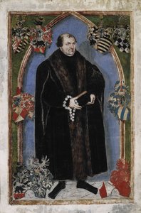 Portret Jerzego III, księcia Anhalt-Dessau 1507-1553, 1553 autorstwa Lucas Cranach the Younger