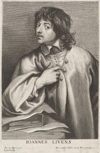Jan Lievens autorstwa Lucas Emil Vorsterman after Sir Anthony van Dyck
