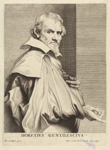 Orazio Gentileschi autorstwa Lucas Emil Vorsterman after Sir Anthony van Dyck